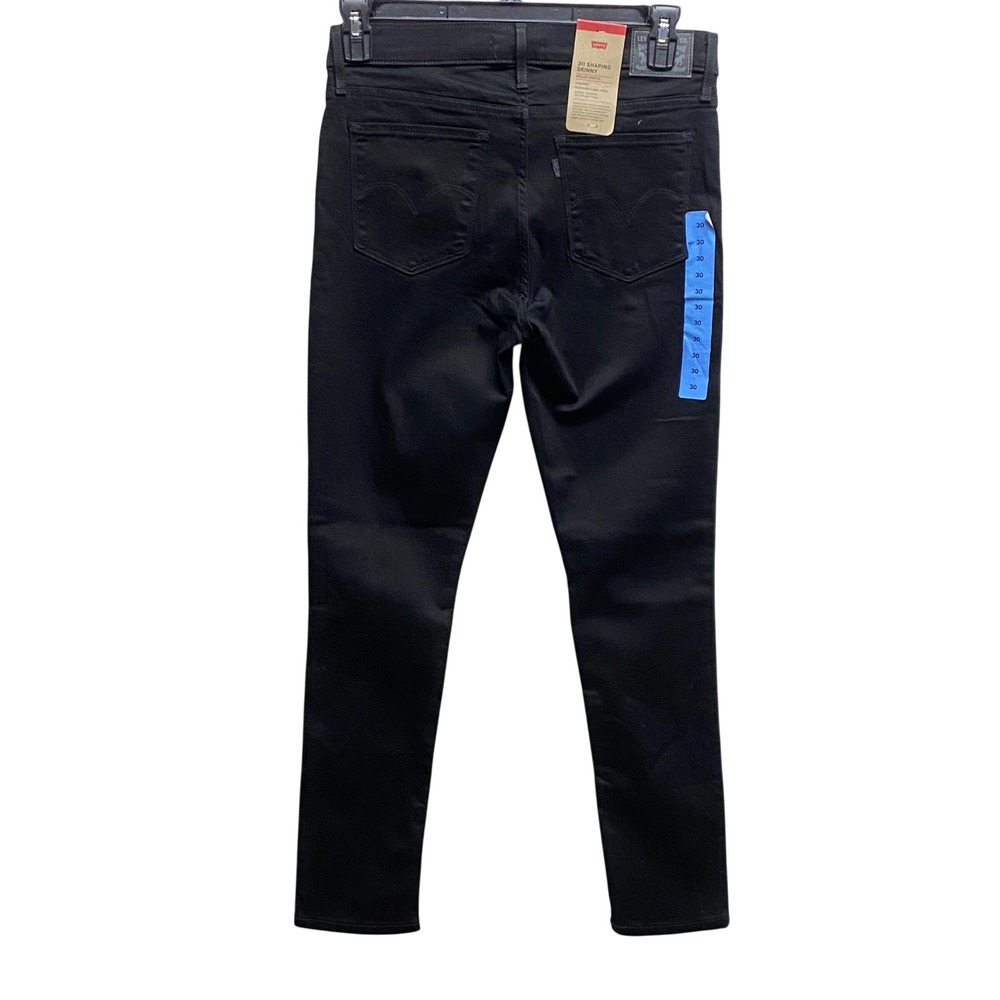 Levi's 311 Shaping Skinny Black Jeans Women Size 30 NEW With Tags - Picture 7 of 7